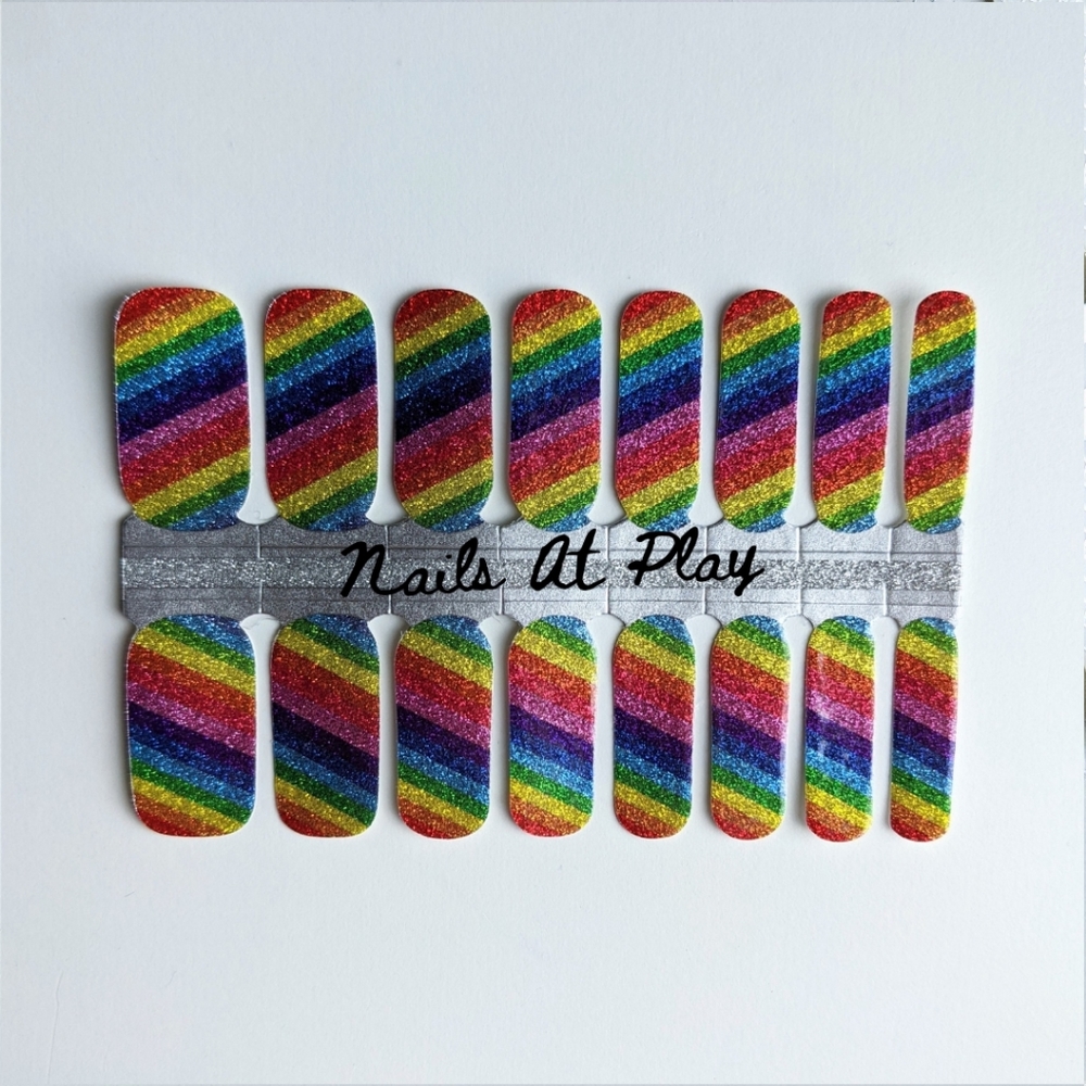 5 for $15 Nail Wraps- A Touch of Rainbow